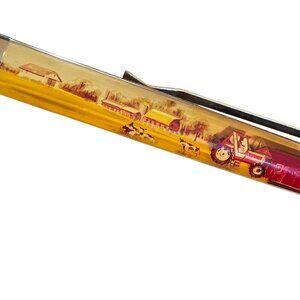 Vintage Hesston Floaty Pen Prime Line Tractor Advertising Collectible RARE as is